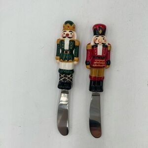 Holiday Stainless Cheese Spreaders (set of 2)